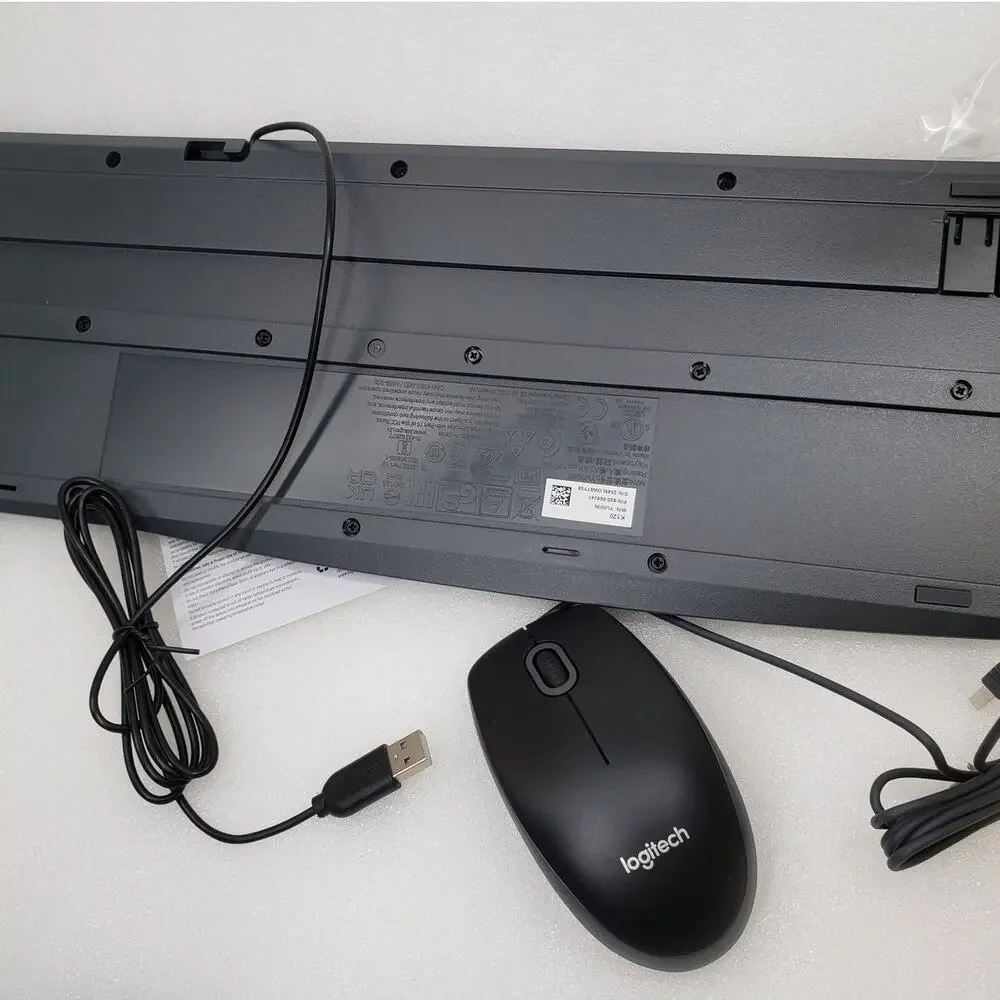 Logitech MK120 Corded Keyboard and Mouse Combo